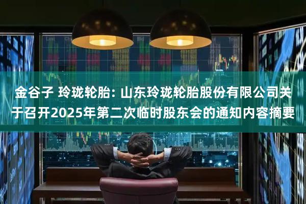 金谷子 玲珑轮胎: 山东玲珑轮胎股份有限公司关于召开2025年第二次临时股东会的通知内容摘要